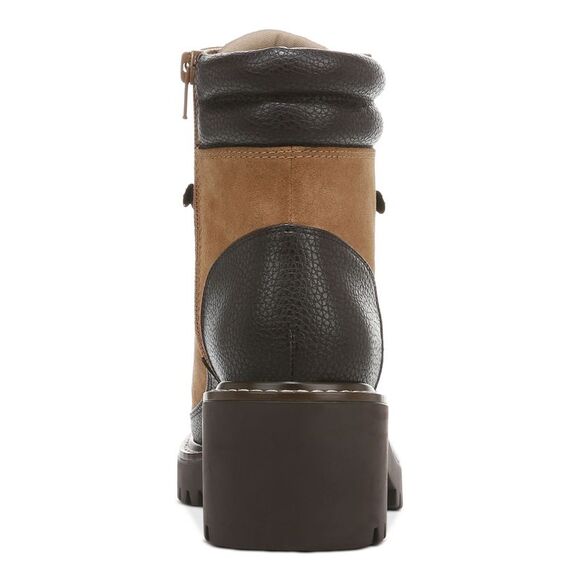 GIANI BERNINI Womens Brown Stripe Up Maddyson Block Heel Leather Boots Shoes 9 M - Picture 3 of 4